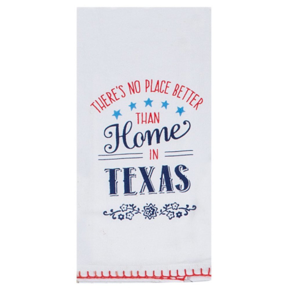 Kay Dee: "There's no place better than home in TEXAS" Kitchen Towel NEW